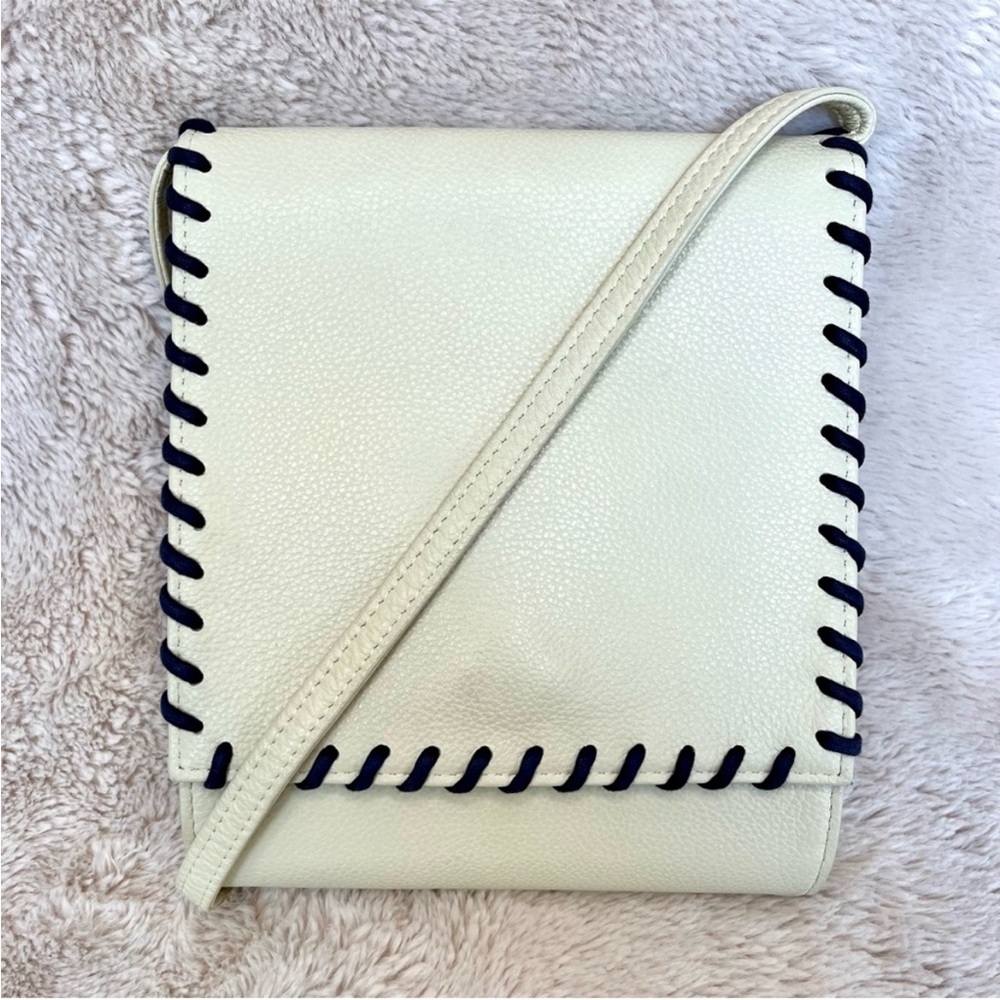 Rare Vintage YSL Cassandra Cream Braided Shoulder Bag - Picture 4 of 17